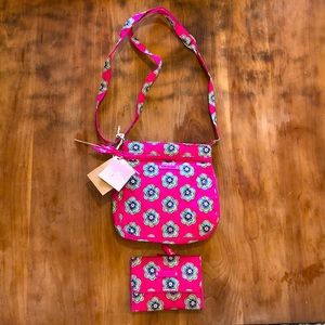 NWT- petite double zip hipster & euro wallet